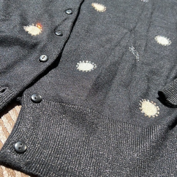 Charter club like new black rhinestone embellishd sweater - Picture 6 of 8